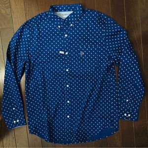 Saddlebred Navy Paisley Print Shirt